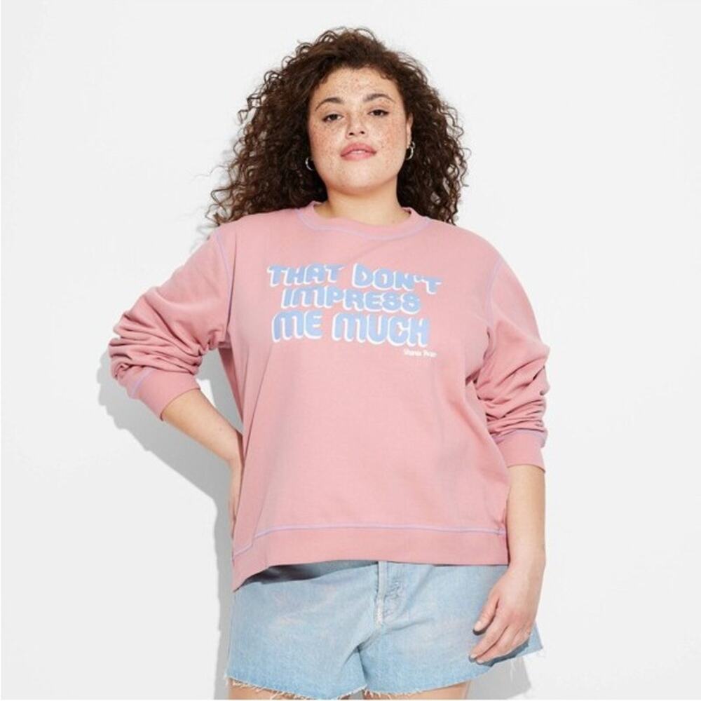 Shania Twain That‎ Don’t Impress Me Much Concert Sweatshirt Women Size XXL Pink